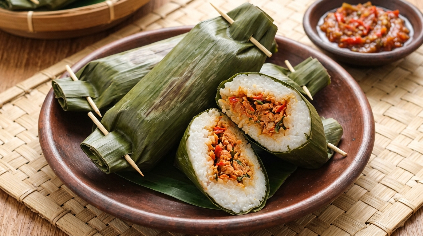 Lontong Isi Oncom